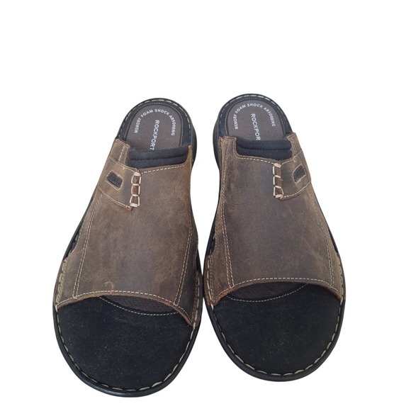 Rockport Leather Beachy Summer Men\'s‎ Size 13 Darwyn Slide ll Sandals Grunge main image 5